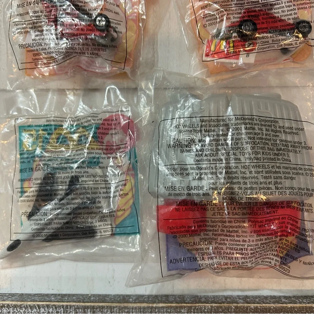 Vintage 2000 McDonalds Hot Wheels New‎ Unopened Set of 6